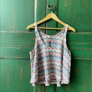 Elan zigzag tank top